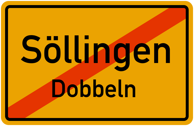 Ortsschild Söllingen