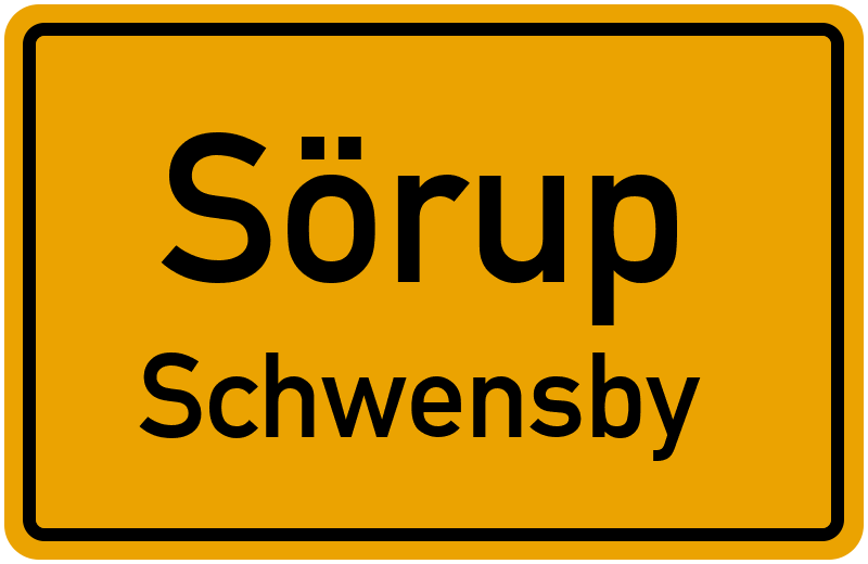 Ortsschild Sörup