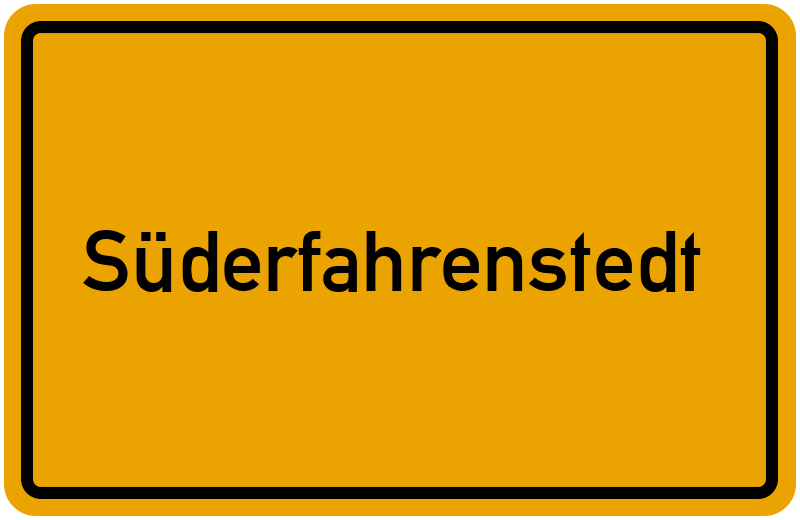 Ortsschild Süderfahrenstedt