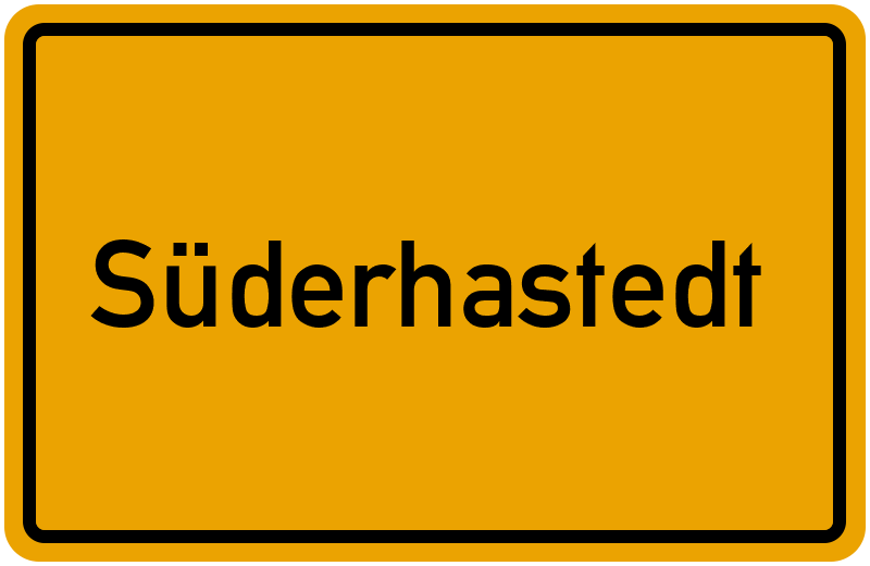 Ortsschild Süderhastedt