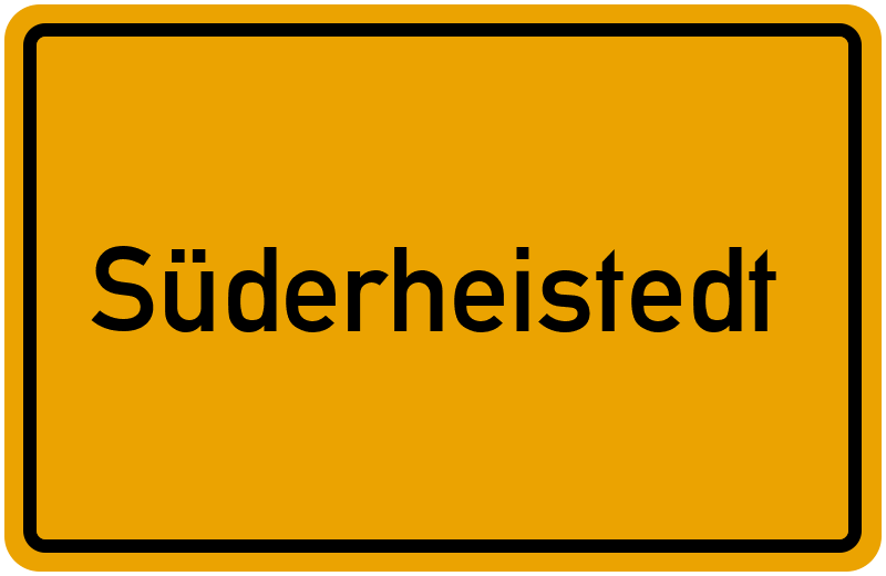 Ortsschild Süderheistedt