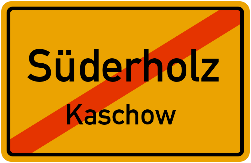 Ortsschild Süderholz