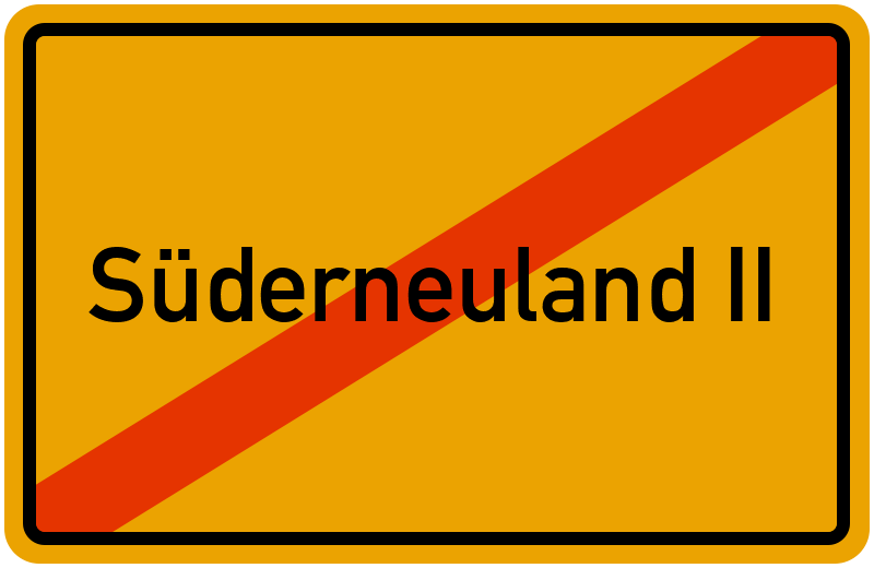 Ortsschild Süderneuland II