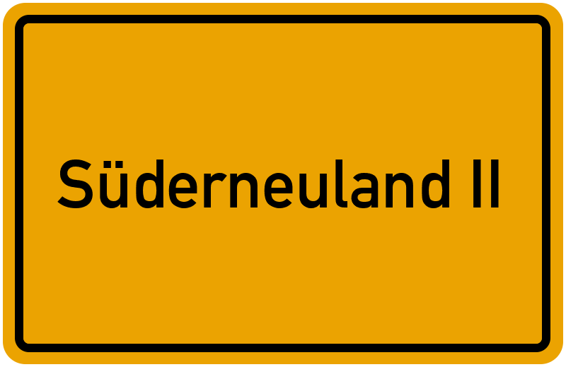 Ortsschild Süderneuland II