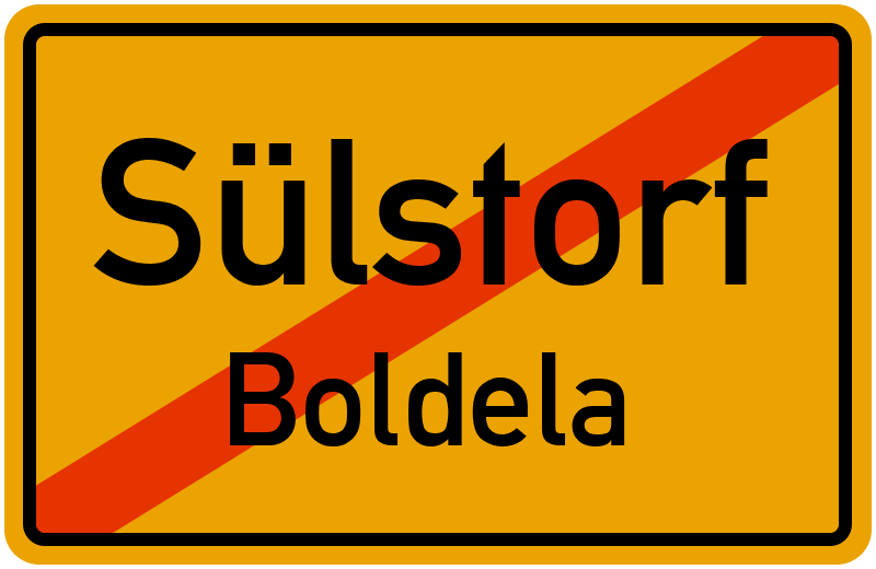 Ortsschild Sülstorf