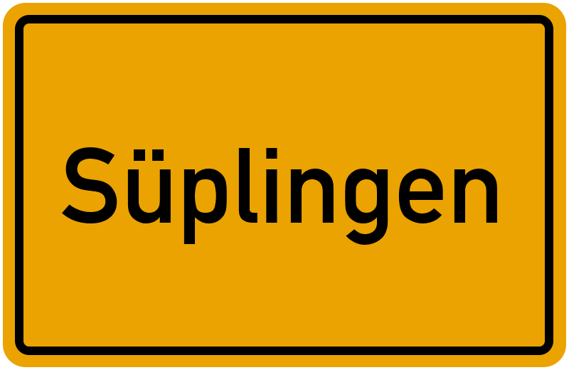 Ortsschild Süplingen