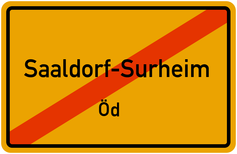 Ortsschild Saaldorf-Surheim