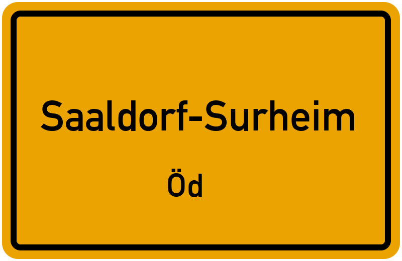 Ortsschild Saaldorf-Surheim