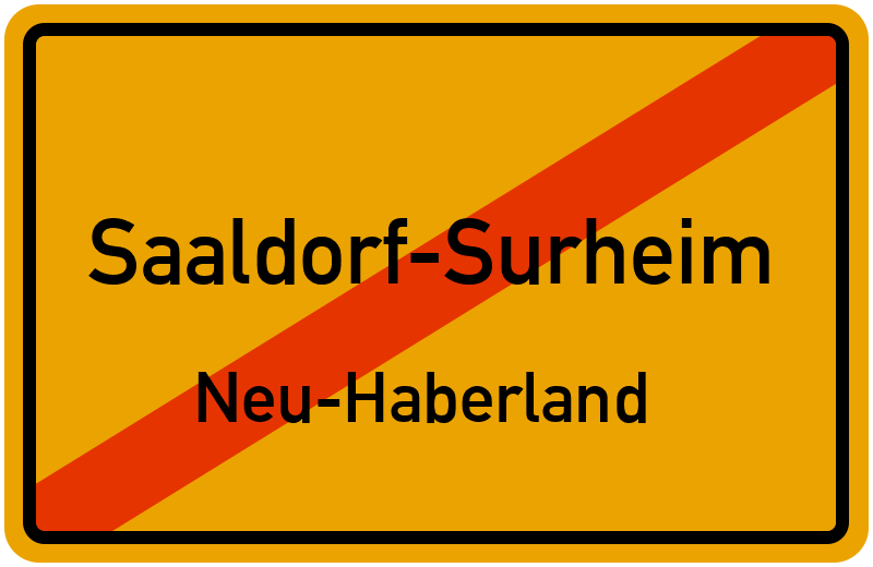 Ortsschild Saaldorf-Surheim