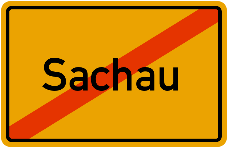 Ortsschild Sachau