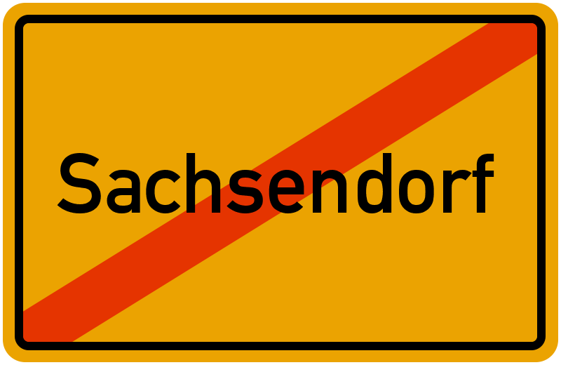 Ortsschild Sachsendorf