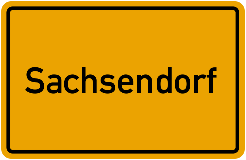 Ortsschild Sachsendorf