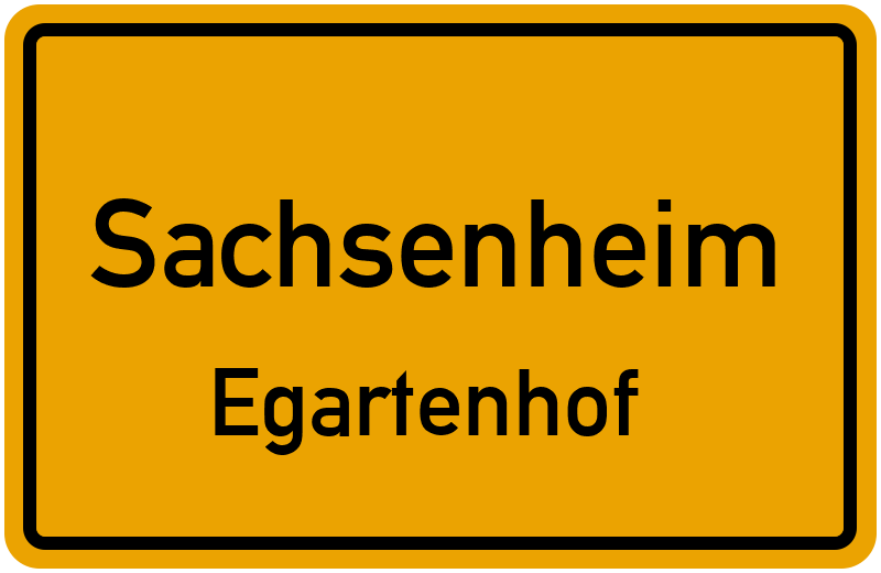 Ortsschild Sachsenheim