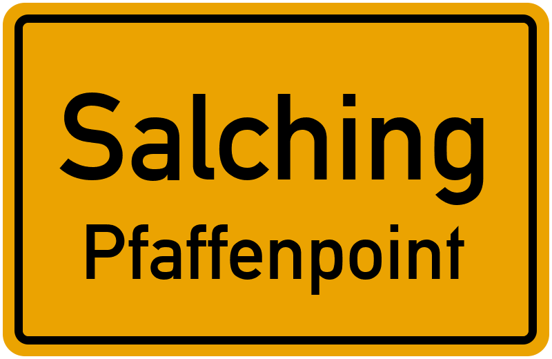 Ortsschild Salching