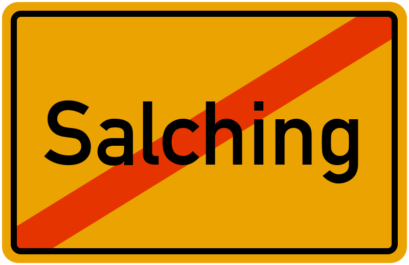 Ortsschild Salching