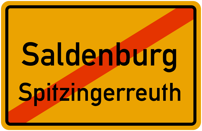 Ortsschild Saldenburg