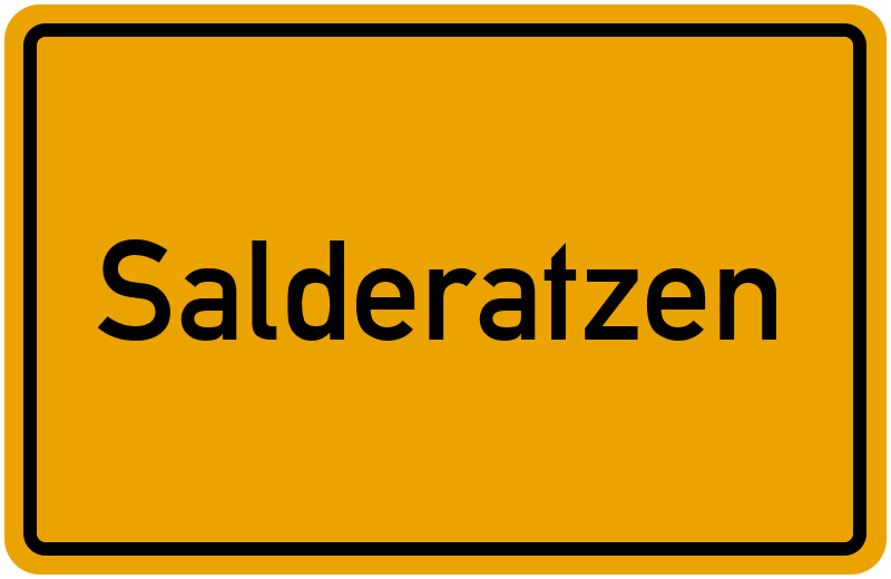 Ortsschild Salderatzen