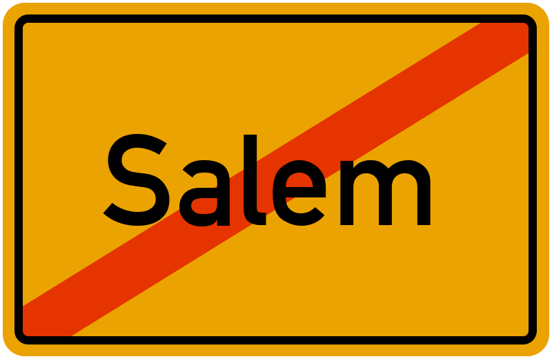 Ortsschild Salem