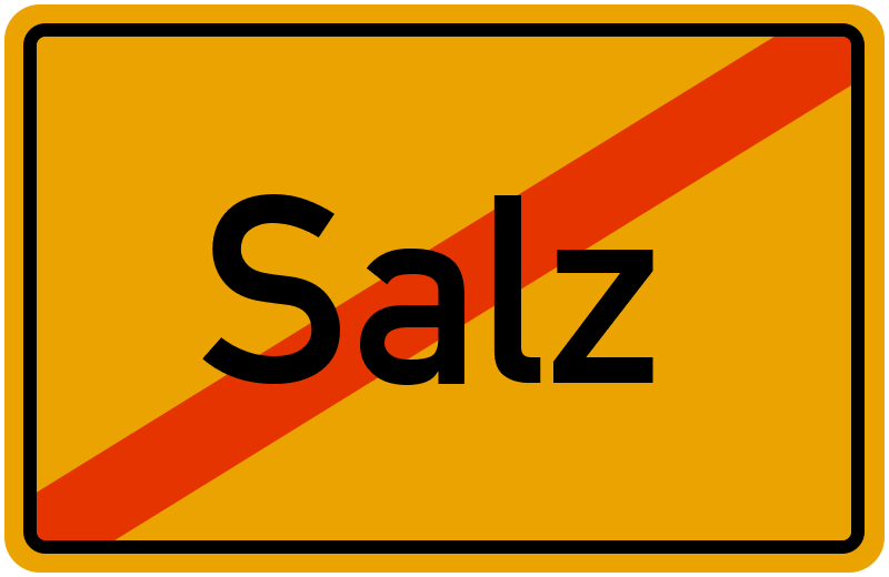 Ortsschild Salz