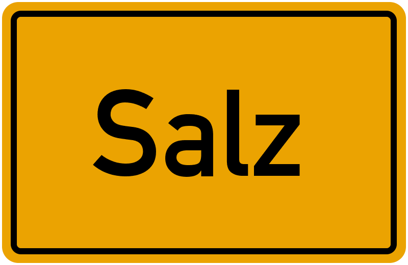 Ortsschild Salz