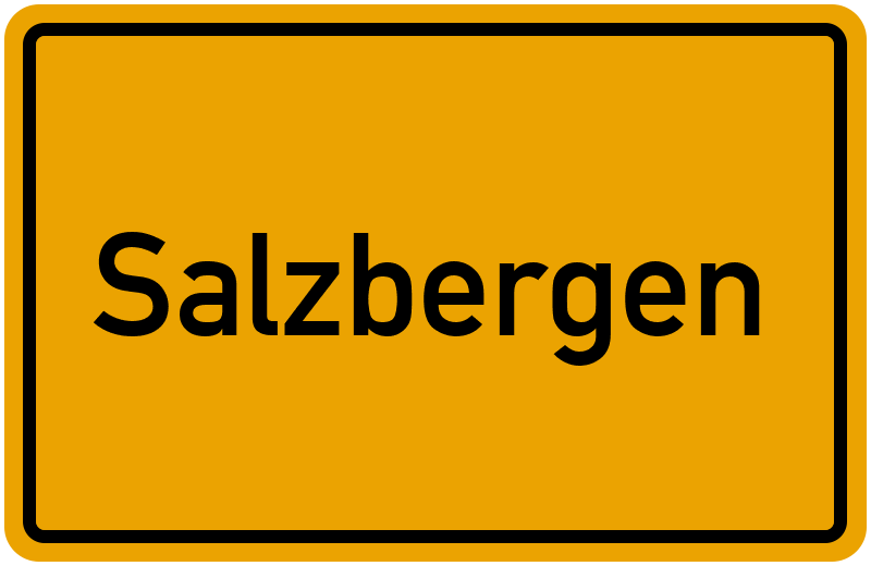 Ortsschild Salzbergen