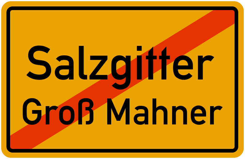 Ortsschild Salzgitter