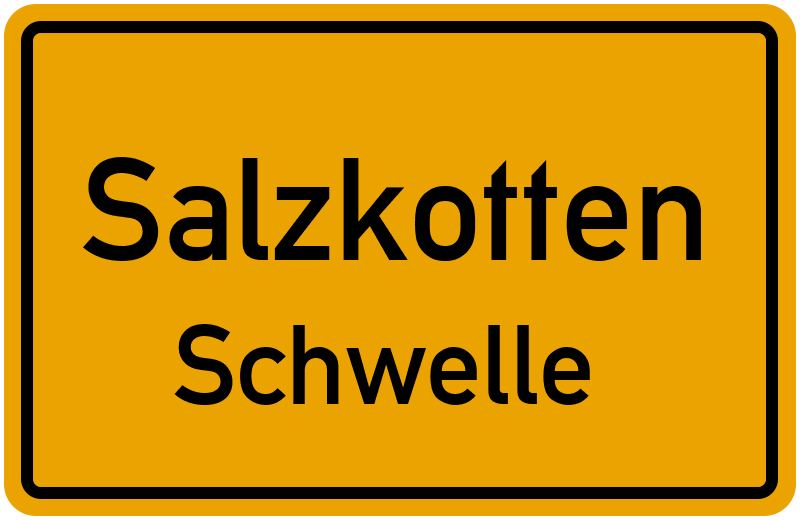 Ortsschild Salzkotten