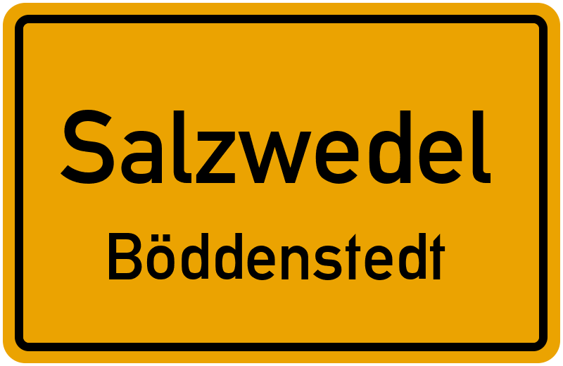 Ortsschild Salzwedel