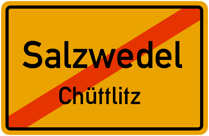 Ortsschild Salzwedel