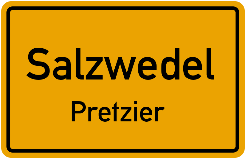 Ortsschild Salzwedel