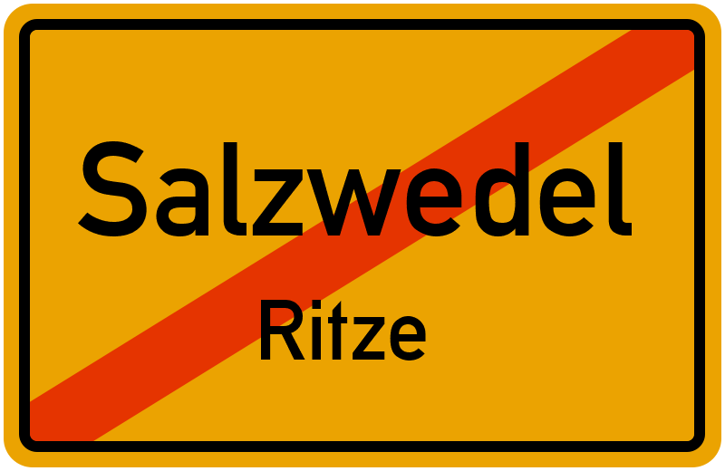 Ortsschild Salzwedel