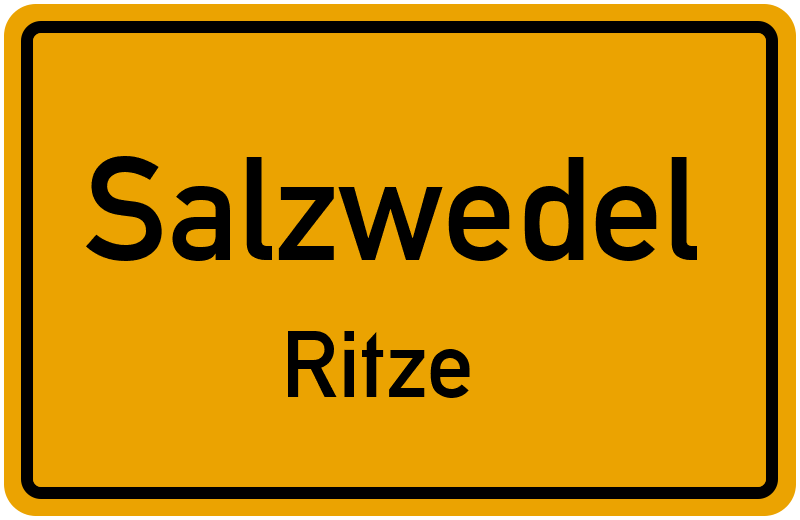 Ortsschild Salzwedel
