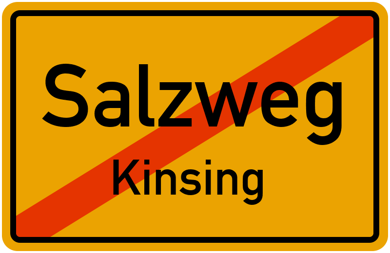 Ortsschild Salzweg