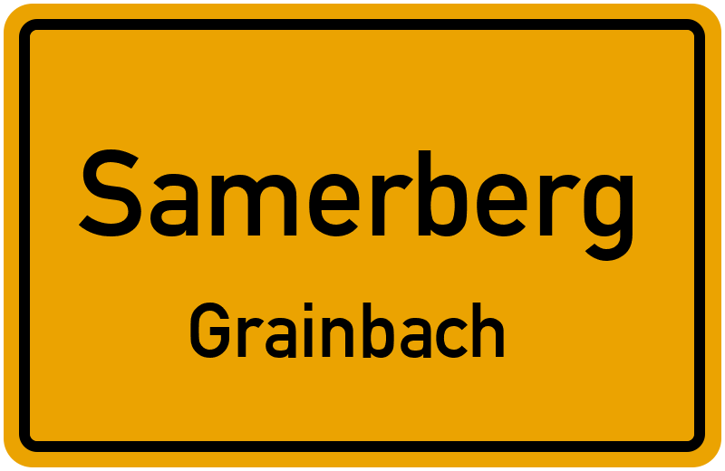 Ortsschild Samerberg