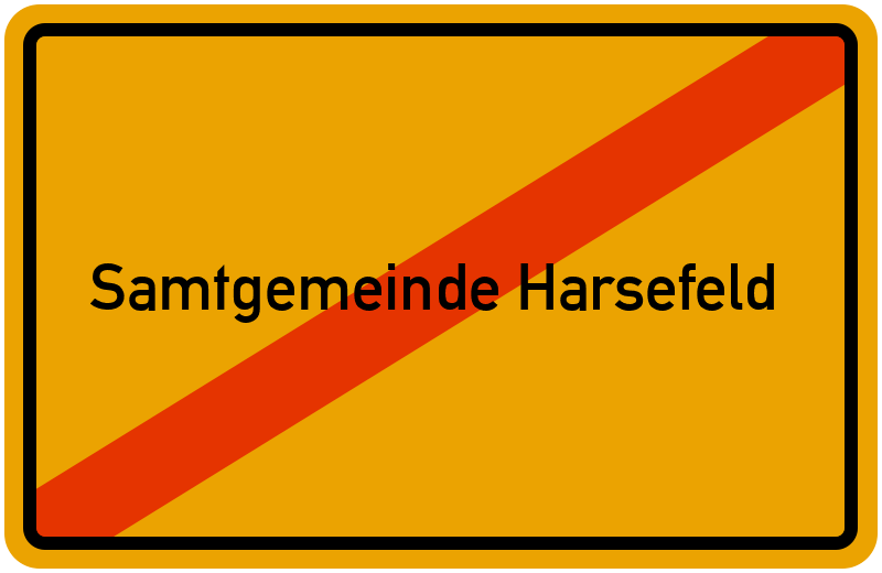 Ortsschild Samtgemeinde Harsefeld