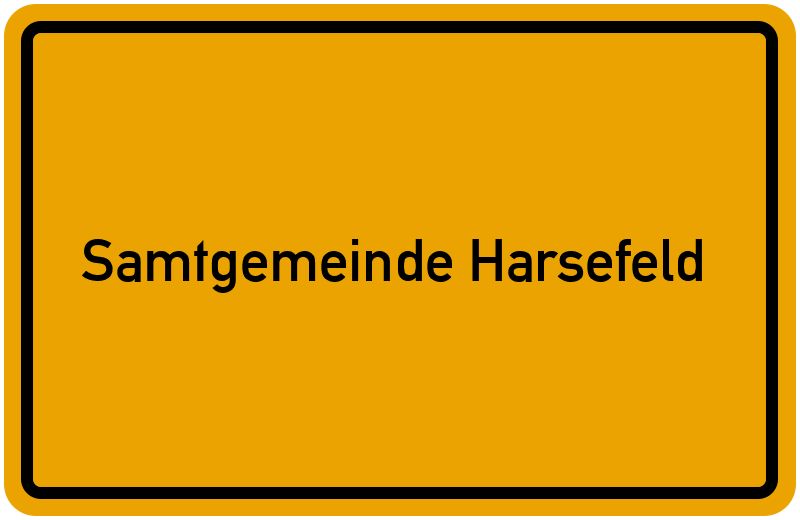 Ortsschild Samtgemeinde Harsefeld