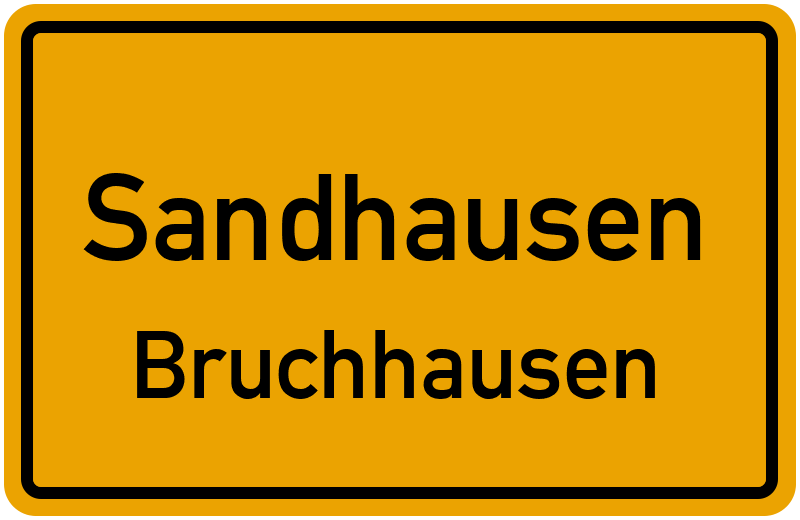 Ortsschild Sandhausen