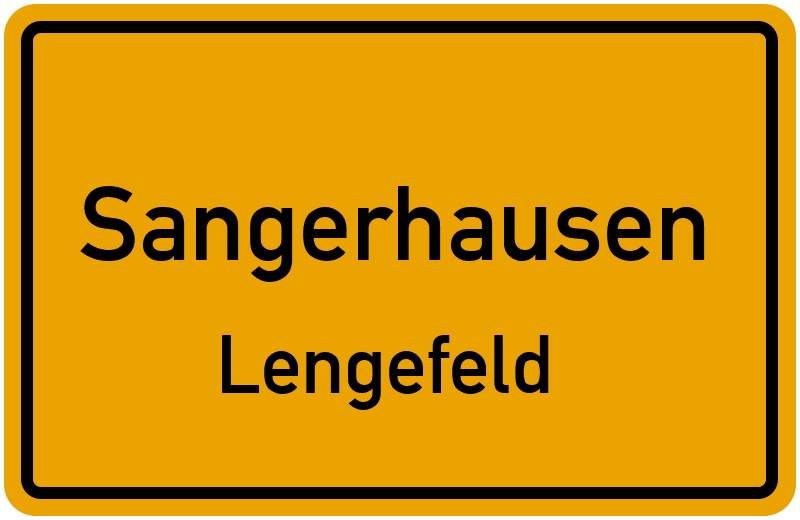 Ortsschild Sangerhausen