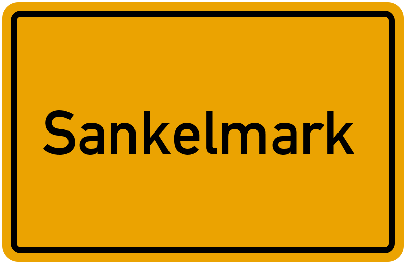 Ortsschild Sankelmark
