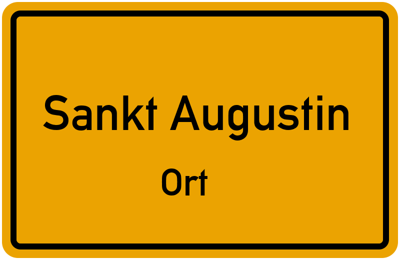 Ortsschild Sankt Augustin