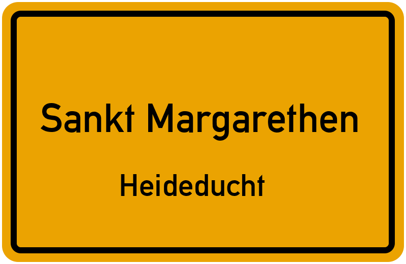 Ortsschild Sankt Margarethen