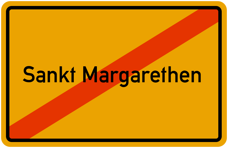 Ortsschild Sankt Margarethen