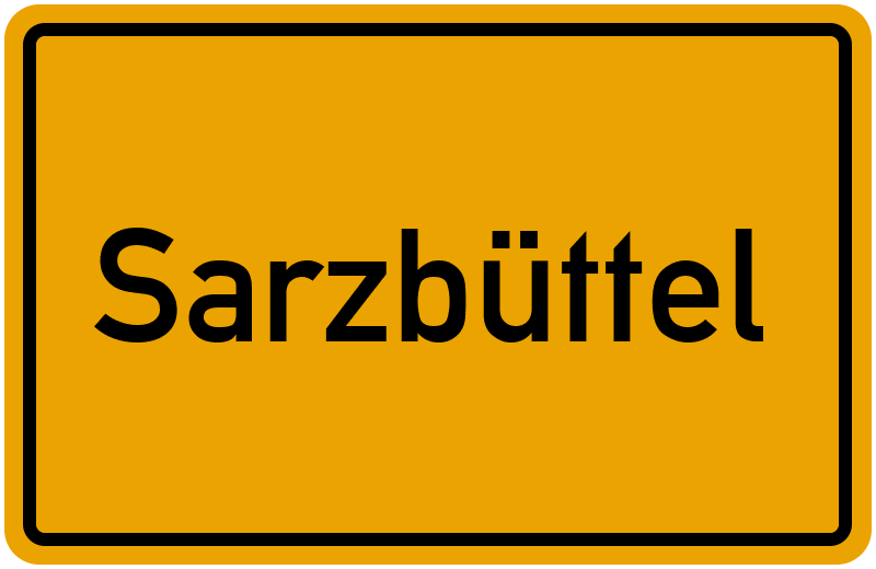 Ortsschild Sarzbüttel