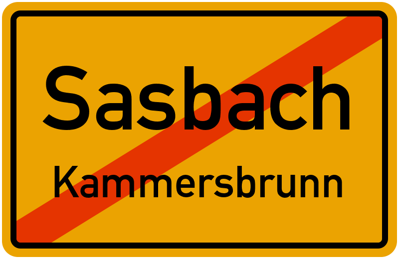 Ortsschild Sasbach