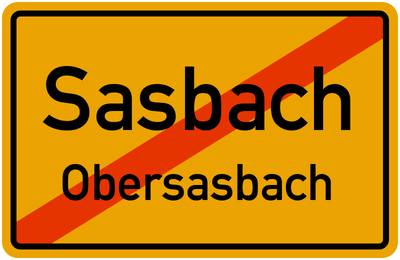 Ortsschild Sasbach