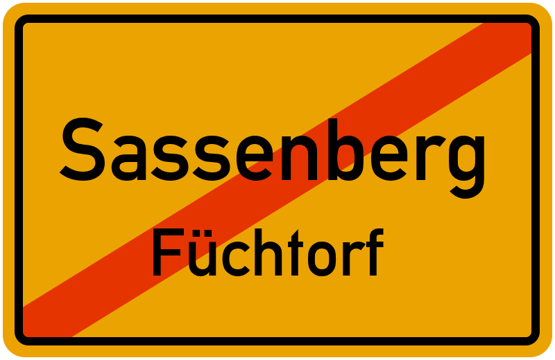 Ortsschild Sassenberg