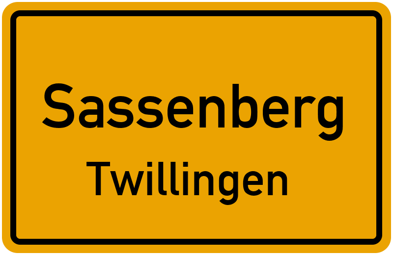 Ortsschild Sassenberg