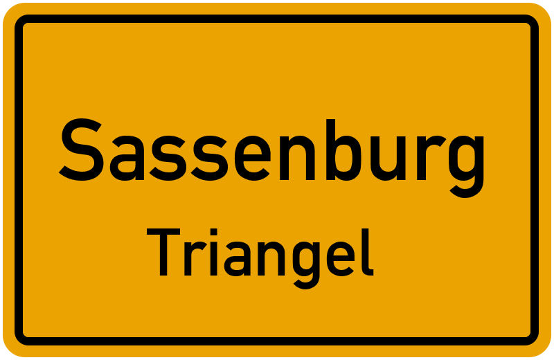 Ortsschild Sassenburg