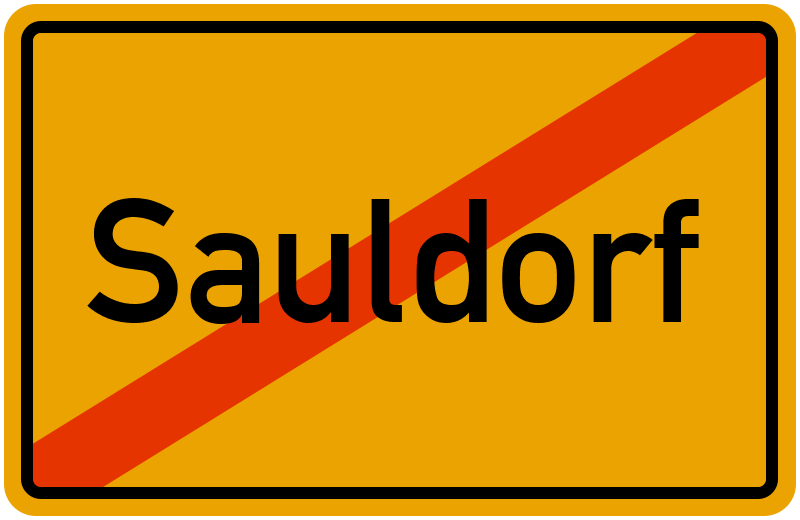 Ortsschild Sauldorf