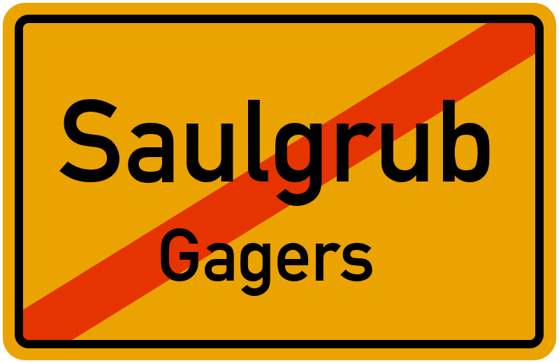 Ortsschild Saulgrub